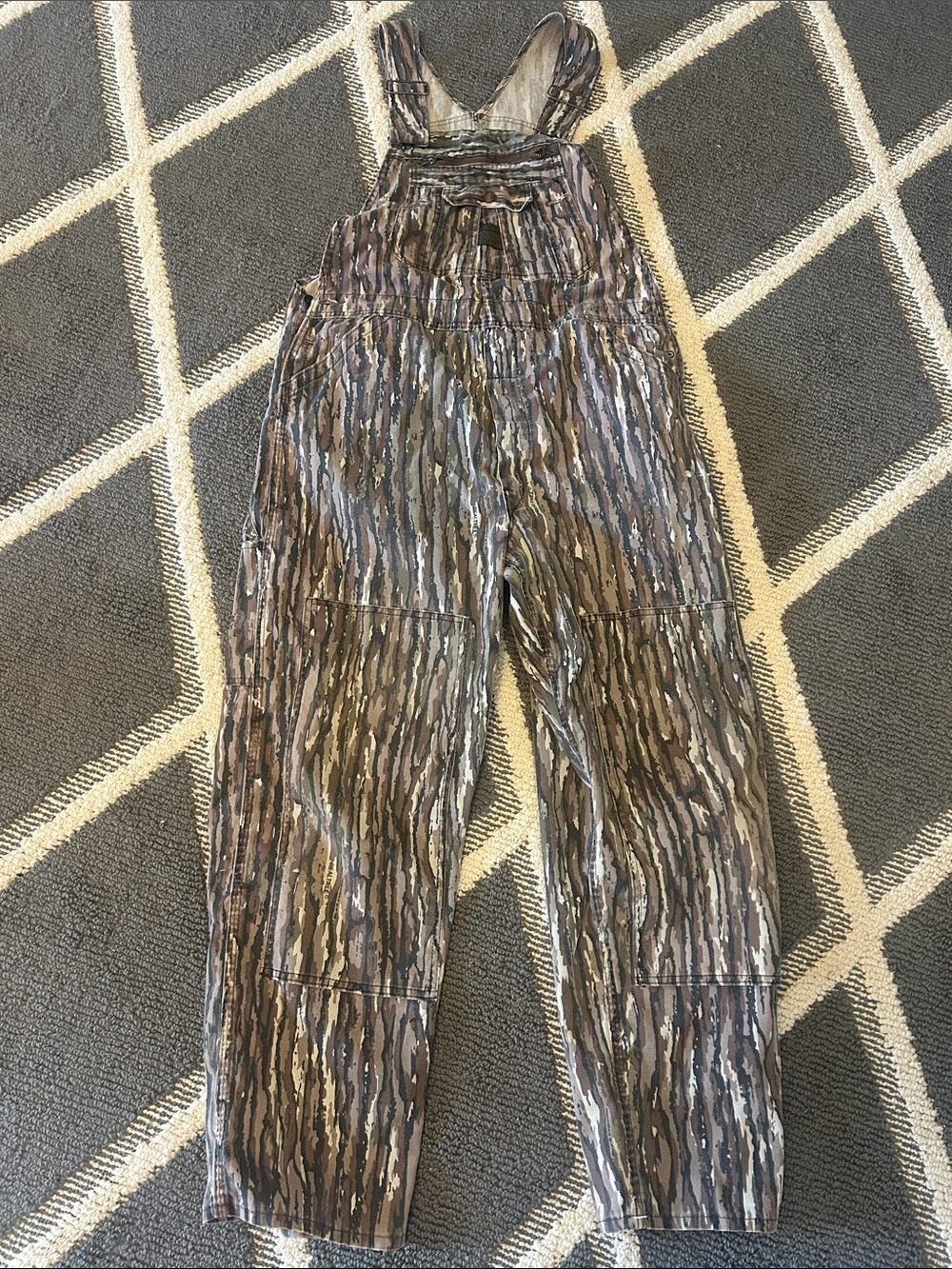 Vintage Liberty Camo Treebark Overalls S/M